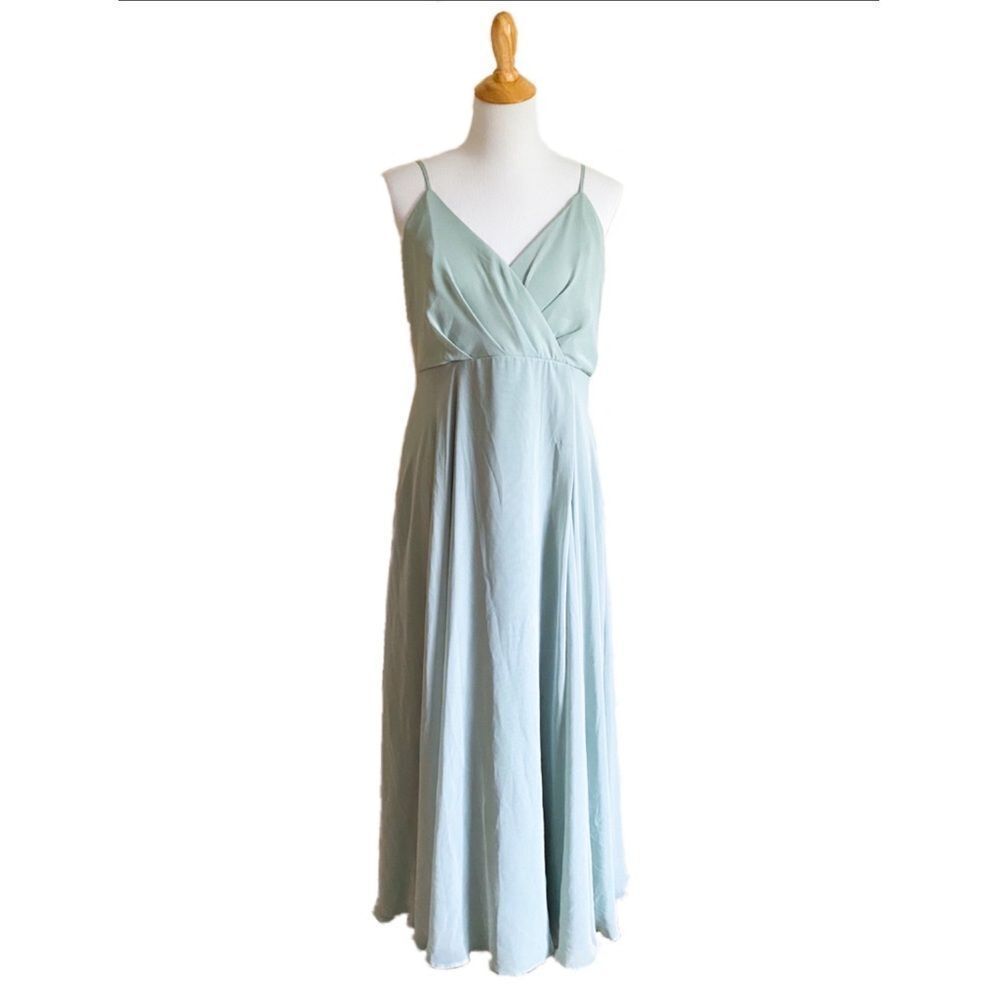 Birdy Grey Kaia Dress Chiffon Sea Foam Green Bridesmaid Maid of Honor Gown
